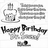 Dr Seuss Birthday Pages Coloring Happy Getcolorings Color Getdrawings Printable sketch template