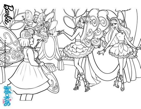 fairy wings barbie coloring page  barbie  fairy secret coloring