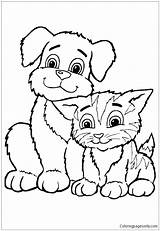 Coloring Pages Kitten Baby Cute Getcolorings Printable Kittens sketch template