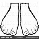 Clipart Foot Feet Clip Illustration Coloring Template Lal Perera Royalty Rf 20clipart Clipground Cliparts Sketch 1024 sketch template