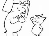 Piggie Elephant Albanysinsanity sketch template