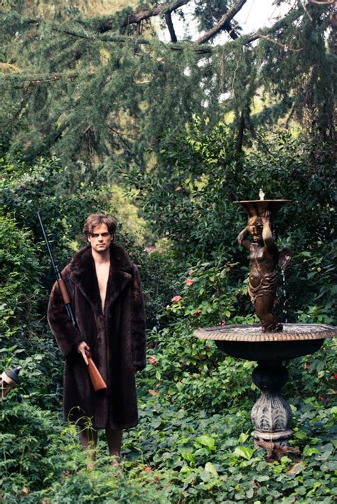 Matthew Gray Gubler Wears Vintage Fur For The Coveteur Photo Shoot
