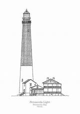 Pensacola Lighthouse Blueprint Stockphotosart sketch template
