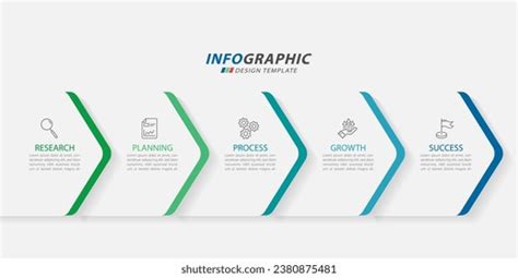 timeline creator infographic template step stock vector royalty