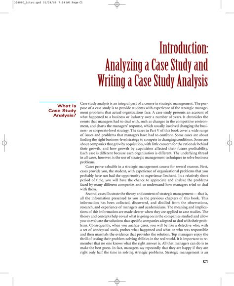 analyzing  writing  case study analysis introduction analyzing