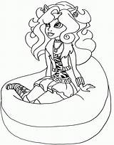 Clawdeen sketch template