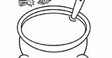 Stew Pot Coloring Pages Template Sketch sketch template