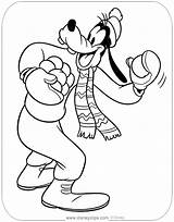 Goofy Disneyclips Snowball Fight Dxf sketch template