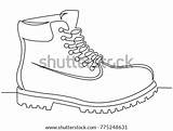 Timberland Boot Template Pro Vector Coloring Pages sketch template