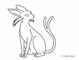 Espeon Lineart Coloringhome Eevee Umbreon Moxie2d sketch template