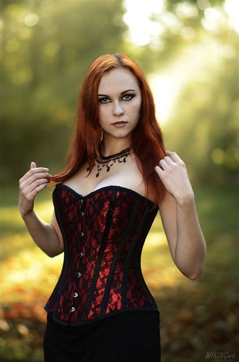 gothic in red [5] beautiful redhead redhead beauty goth beauty
