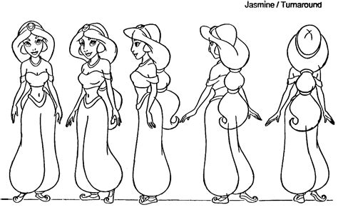 Jasmine Model Sheet Disney Princess Fan Art 34615576