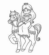 Colorare Cavallo Principessa Cheval Princesse Cartoni Animati Prinses Paard Personaggio Kleurend Boek Beeldverhaalkarakter Formazione Fairy Animé Personnage Bambini sketch template