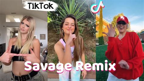savage remix tiktok dance challenge compilation youtube
