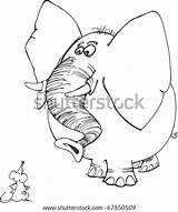 Coloring Pages Highwayman Elephant Mouse Illustration Book Shutterstock Template sketch template