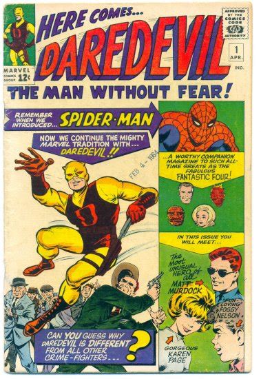 Daredevil 1 Silver Age Stan Lee And Jack Kirby Key Issue 1964