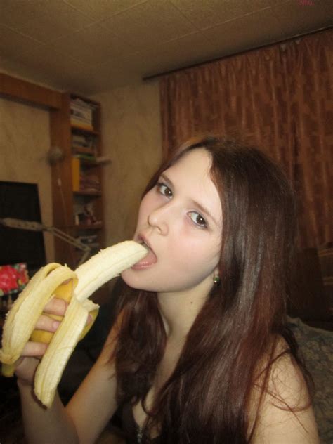beautiful russian teen shows how to suck cock on banana russian sexy girls