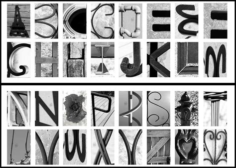 printable alphabet photography letters  printable