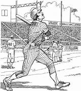Coloring Baseball Pages Yankee Batter Kids Purple Sheets Kitty Purplekittyyarns Choose Board sketch template