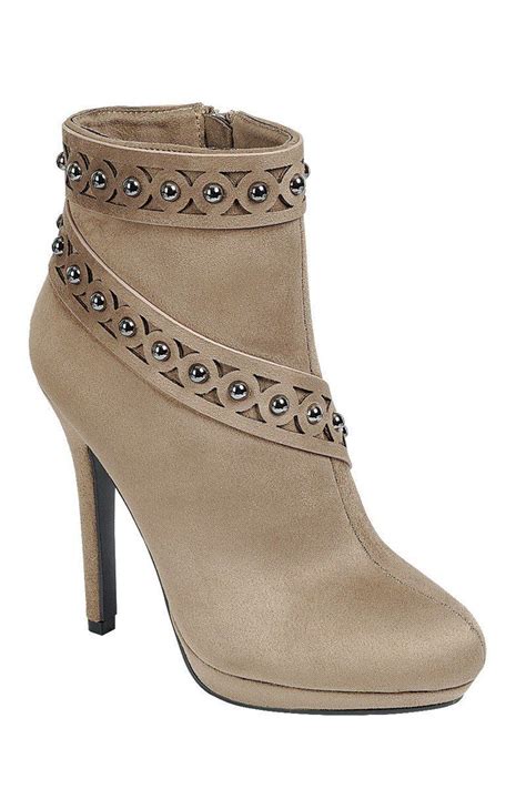 Women Taupe Ankle Boot 10 High Heel Boots Ankle Heels Heeled