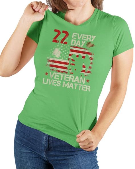 22 Every Day Veteran Lives Matter American Flag Shirt In 2022
