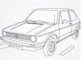 Volkswagen Ausmalen Skizze Malvorlage Vorlagen Skizzen Mk1 Zeichnungen Ideen Mk2 Ausdrucken sketch template