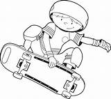 Coloring Colour Color Boys Cool Pages Skateboarder Print Boy Illustration Vector sketch template