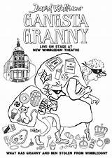 Granny Coloring Gangsta Colouring Pages Sketch Sheet Issuu Search Template sketch template