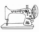 Nähmaschine Nähmaschinen Stamp Getdrawings Quilting Vector Nähen sketch template