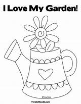 Coloring Garden Pages Preschool Sheets Gardening Color Kids Tools Printable Sprout Pbs Print Spring School Watering Colouring Cute God Made sketch template