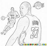 Coloring Nba Pages Kids Printable Online Print Everfreecoloring sketch template