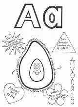Coloring Avocado Pages Popular sketch template