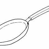 Coloring Pages Frying Pan Post sketch template