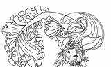 Coloring Winx Pages Mermaid Fairy Print Library Pixies Club sketch template