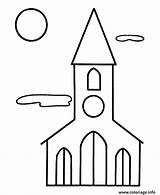Facile Eglise Kirche Toddlers Ausmalbild Journaling sketch template