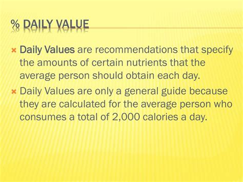 food labels powerpoint    id