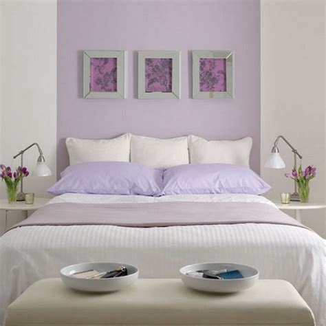 purple  white bedroom combination ideas