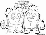 Brawl Stars Coloring Pages Cactus Printable Info Print Xcolorings sketch template