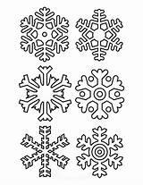 Snowflake Snowflakes sketch template