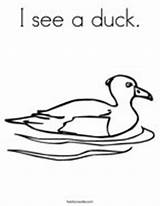 Coloring Duck Quack Eagle sketch template