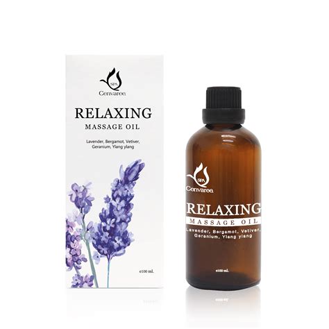 relaxing body massage oil spa cenvaree