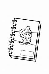 Cuaderno Caderno Cuadernos Escolar Pintarcolorear Tudodesenhos sketch template
