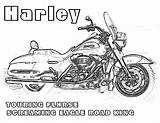Coloring Pages Davidson Harley sketch template