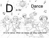 Coloring Dance Abc Printable sketch template