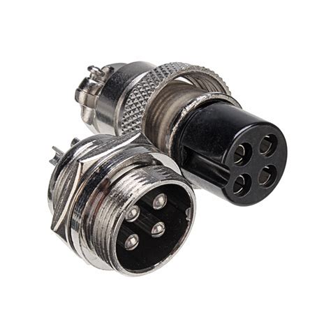 gx  pin mm male female wire panel circular connector aviation socket plug chile shop