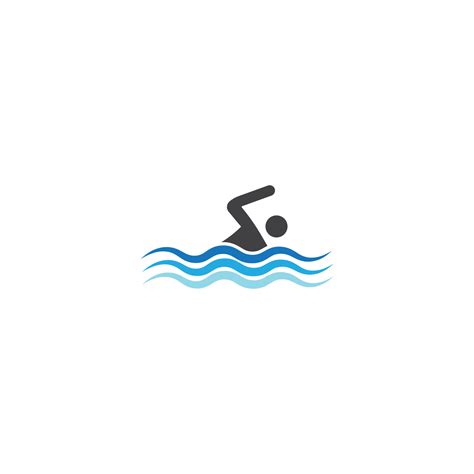 swimming logo vector illustration design template  vector art  vecteezy
