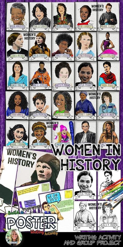 womens history month printable posters printable word searches