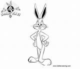 Bugs Bunny Coloring Pages Looney Tunes Kids Printable sketch template
