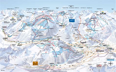 gortipohl skigebiet silvretta montafon pistenplan skikarte panoramakarte pisten loipen