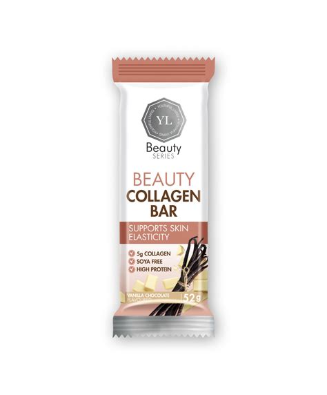 Yl Beauty Collagen Bar 52g Vanilla Chocolate Youthful Living